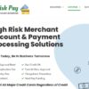 High Risk Merchant Account at HighRiskPay.com